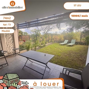 t3 à la location -   97436  SAINT LEU, surface 62 m2 location t3 - UBI478806014